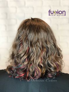 Fusion Hair, Chocolate Brown Hair Color, Hair Color Underneath, Dip Dye Hair, Chocolate Brown Hair, Spring Hair Color, Beautiful Curly Hair