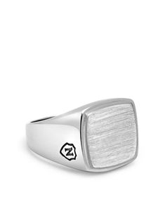 silver-tone stainless steel brushed effect matte finish engraved logo Nialaya Jewelry is pleased to offer free repairs on purchases for one year from purchase date. Engraved Logo, Ring Silver, Silver Tone, Jewelry Rings, Silver Rings, Repair, Stainless Steel, Ring, ? Logo