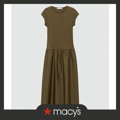 in stock Flared Dress, Khaki Dress, Ruffle Hem, Flare Dress, Mango, Pick Up, In Store, Shoe Accessories, Buy Online