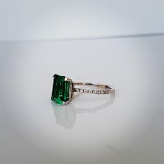 Emerald Engagement Ring Emerald and Diamond Ring May | Etsy Esmeralda Ring, Engagement Ring Emerald, May Birthstone Rings, Emerald And Diamond Ring, Evil Eye Ring, Ring Emerald, Plain Bands, May Birthstone, Emerald Engagement