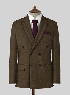 Wish you had an alternative to the countless charcoal grey and navy suits you continually wear to work, social events and weddings? Look no further than our Bottle Brown Herringbone Tweed Jacket Crafted from wool, the brown jacket features a herringbone pattern that brings a breath of fresh air into it, while the tweed fabric makes it a perfect choice for wintry weather. Simply team it up with a white shirt and polished black shoes to achieve this look.  
 
Look Includes   Bottle Brown Herringb Semi-formal Notch Lapel Tweed Jacket, Tailored Tweed Sport Coat For Formal Occasions, Formal Tailored Tweed Sport Coat, Tailored Herringbone Outerwear For Semi-formal Occasions, Brown Tailored Tweed Jacket For Formal Occasions, Formal Tweed Jacket With Welt Pockets, Formal Tweed Blazer With Herringbone Pattern, Brown Tweed Blazer For Formal Occasions, Formal Tweed Blazer With Suit Collar