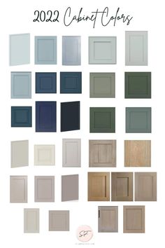 the color scheme for cabinets and doors