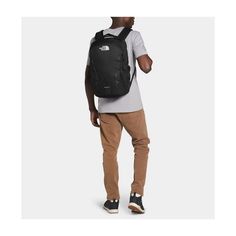 Make your day a little easier with this backpack from The North Face. Separate compartments take care of your laptop and organize other essentials, while a unique suspension system helps lighten your load..Exterior approx. dimensions: 11' x 8.5' x 18'.Interior: padded sleeve for up to a 15'laptop; roomy main compartment for books and binders; front compartment with secure-zip pockets, a tablet sleeve and a key fob.Exterior: daisy chains at front; bottle pockets at sides; FlexVent suspension system with flexible yoke, padded back and breathable mesh lumbar panel.Handles: adjustable, injection-molded shoulder straps; two webbing handles at top.Body: 50% recycled polyester with non-PFC durable water-repellent (non-PFC DWR) finish; trims: 100% recycled polyester.Includes certified recycled mat The North Face Nylon Backpack For Daily Use, Functional The North Face Backpack For Travel, Durable Backpack For Daily Use, The North Face Functional Everyday Backpack, The North Face Backpack For Outdoor Activities, Casual Everyday The North Face Backpack, Casual The North Face Backpack, The North Face Casual Everyday Backpack, Casual The North Face Backpack For Everyday