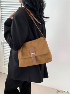 Bird in Bag - Stylish Faux Suede Shoulder Bag with Spacious Capacity, Ideal for Women in Various Occasions Brown Bags, Faux Suede, Messenger Bag, Shoulder Bag