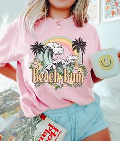 Beachy Prints, Coconut Girl Aesthetic, Soak Up The Sun, Beach Vacations, Coconut Girl, Us Beaches, Comfort Colors Tee, Summer Gift, Summer Adventures