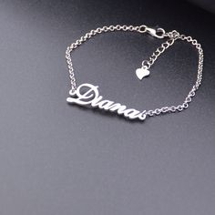 All of our products are handmade and 925 sterling silver,This Personalized bracelets can be a great gift for a bestfriend,your sister,your mother,family member or for yourself. ★ ★ ★ ★ ★Our jewelry made of 925 sterling silver with handmade. ★ �★ ★ ★ ★Orders need 3-5 business days to finished. ★ ★ ★ ★ ★ 100% SATISFACTION!Give FULL refund if you do not love it. Please choose a name you like and I will create unique Name.It can be your name,or any Name you like. The item will come with a gift box,re Bracelet With Name, Mother Family, Bamboo Earrings, Personalized Bridesmaid Gifts, Name Jewelry, Name Bracelet, Personalized Bracelets, Name Gifts, Beautiful Gift Boxes