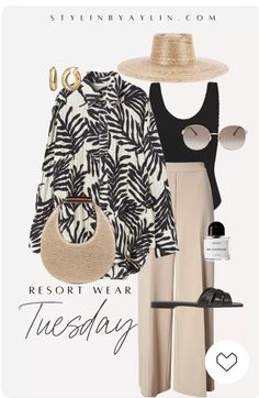 Travel Looks, Transitional Outfits, Outfits Of The Week, Vacation Outfits Women, Monochrome Style, Easy Fashion, Weekly Outfits, Summer Lookbook, Holiday Outfit