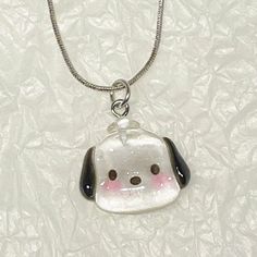 📿 Sanrio Kawaii Necklace Pendant - Adorn Yourself with Cuteness 📿 ✨ Charming Adornment: The Sanrio Kawaii Necklace Pendant isn't just any necklace; it's a delightful accessory that adds charm and style to your attire. Featuring various beloved Sanrio characters, this pendant brings a touch of cuteness to your fashion choices. 💖 Charming Design: With iconic Sanrio characters adorning this pendant, every time you wear it, you celebrate the timeless charm and cuteness of your favorite friends. I Kawaii Handmade Silver Necklaces, Kawaii Silver Handmade Necklaces, Cute Adjustable Clavicle Chain Necklace, Silver Kawaii Necklace For Gift, Silver Kawaii Necklace As Gift, Handmade Silver Kawaii Necklaces, Cute White Jewelry With Lobster Clasp, Handmade Silver Necklaces In Kawaii Style, Silver Dangle Kawaii Jewelry