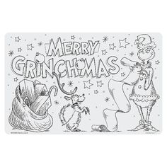 Color Your Own Dr. Seuss The Grinch Placemats The Grinch Pictures, Grinch Coloring Pages, Der Grinch, Free Christmas Coloring Pages, Christmas Coloring Sheets, Grinch Party, Grinch Christmas Decorations, Christmas Drawing, Grinch Christmas