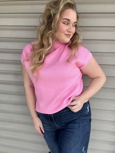 Get ready to strut your stuff in this Pink Patch Pocket Ribbed Knit Sweater! The ribbed knit texture hugs your curves in all the right places, while its flattering silhouette is totally on trend. Perfect for adding a pop of pink to any outfit. You'll definitely want to add this to your wardrobe rotation! Sizing: Small (4-6) Medium (8-10) Large (10-12) XL (14-16) Material: 50% Viscose. 28% Polyester. 22% Polyamide. Pink Patch, Knit Texture, Short Sleeve Sweater, Ribbed Knit Sweater, Hug You, Knit Shorts, Short Sleeved Sweaters, Sleeve Sweater, The Struts