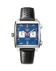 Tag Heuer Monaco Calibre 11 Automatic Men's Blue Leather Chronograph, 39mm Blue Leather Chronograph Watch With Tachymeter, Blue Leather Chronograph Watch For Formal Occasions, Luxury Blue Leather Watches, Luxury Blue Leather Watch, Classic Blue Chronograph Watch With Diamond Hour Markers, Classic Blue Leather Watch, Classic Blue Leather Watches, Luxury Blue Chronograph Watch, Classic Blue Leather Chronograph Watch