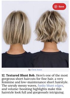 Short Hairstyle Long Face, Hair 2025, Kort Bob, Hair Bobs, 2025 Ideas, Shaggy Bob, Chin Length