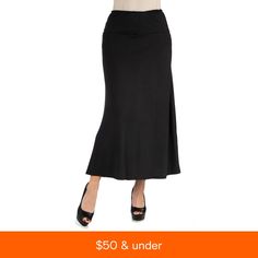 in stock Black Maxi Skirt, Womens Maxi Skirts, Plus Size Designers, Holiday Trends, Plus Size Shopping, Skirts Online, Women Maxi, Wide Waistband, Women Skirts Midi