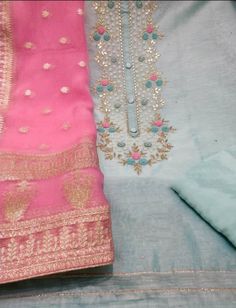 Item Overview ATHARVA Hand Embroidery Salwar Kameez Light Blue/Banarasi Organza Dupatta/Custom Stitch Unstitch/Gift/Patiala/Anarkali/Churridar/Plazzo Dno. CH1723 Fabric: * Shirt: Chanderi Silk- Embroidered Neck/ 2.5 Mts Beautiful Hand Embroidery * Dupatta: Banarsi Organza Dupatta 2.5Mts/Latkans Tassels/Stone Work/ Border Lace (MOTIFS MAY WARY FROM PICTURE) * Bottom Santoon Silk 2.5 Mts. Excusive Hand Embroidered Party Wear Punjabi Suit. Customization: * Fabrics Customization: Designs Can be made Traditional Blue Palazzo Set For Festive Season, Traditional Blue Palazzo Set For Festive Occasions, Blue Dola Silk Palazzo Set With Straight Kurta, Embroidered Blue Palazzo Set For Transitional Season, Traditional Art Silk Palazzo Set With Chikankari Embroidery, Bollywood Blue Palazzo Set With Resham Embroidery, Blue Palazzo Set With Dabka Work In Chanderi, Blue Anarkali Style Raw Silk Palazzo Set, Blue Raw Silk Anarkali Set For Diwali