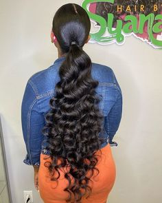 Hairstyles With Hairpiece, Long Ponytail Hairstyles, Low Ponytail Hairstyles, Hair Ponytail Styles, Low Ponytail, Sleek Ponytail