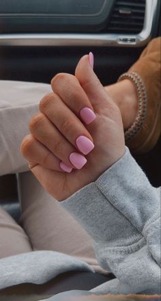 Shirt Square Acrylic Nails, Light Pink Acrylic Nails, Western Nails, Light Pink Shirt, August Nails, Casual Nails, Almond Acrylic Nails