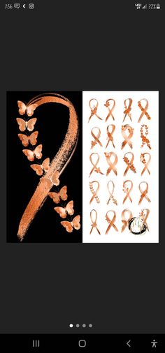 Peach ribbon Donate Life Tattoo, Spina Bifida Tattoo, Crps Tattoo, Awareness Ribbon Tattoo, Thoughtful Tattoos, Yellow Ribbon Tattoos