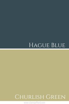 the words haque blue are in two different colors