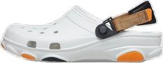 Casual White Clogs For Vacation, White Synthetic Clogs For Vacation, White Closed Toe Clogs For Vacation, White Casual Closed Toe Slides, White Closed Toe Casual Slides, Casual White Closed Toe Slides, Casual Closed Toe Slides For Outdoor, Casual White Slides For Outdoor, White Closed Toe Casual Mules