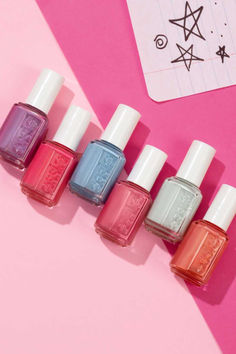 Embrace your hopeless romantic side and flirt all season long with these six limited-edition shades. Spring Nail Polish Colors, Nails Colors, Pastel Nails, Nail Polish Collection, Hopeless Romantic