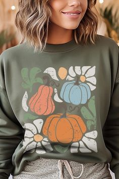 Abstract Fall Pumpkin Graphic Fleece Sweatshirts.Unisex Crew Neck Long Sleeve Sweaters Knits.Crafted from premium materials, tailored to your lifestyle, ensuring a comfortable fit for any occasion.Family Group Uniforms Birthday Party Gift Concert Festival Events.High Quality Direct To Film Printed Graphic Design.50%COTTON,50%POLYESTERNICARAGUAMade In: Nicaragua Pumpkin Graphic, Long Sleeve Sweaters, White Dress Formal, Plus Size Sleepwear, Concert Festival, Pullover Cardigan, Floral Graphic, Film Prints, Cozy Vibes