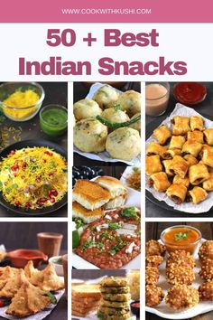 recipes for dry namkeens, Indian chaats and street food (roadside food), fritters and pakodas (bhajiyas, pakoras, or bajji), healthy after-school snacks or lunch box snacks for kids like sandwiches, quesadillas and rolls, party snacks and more. All of these can be prepared in any part of the world if you have the necessary ingredients in your pantry or Indian/Asian stores nearby. Snacks shared below can be prepared throughout the year - although certain snacks like pakoras are much craved and enjoyed in cold or rainy weather.  I have included both North Indian and South Indian snacks in the list below. You will also find some easy snacks you can make in 5 minutes. #diwaliparty #diwalirecipes #indianrecipes #indiansnacks #diwali Indian Snacks Recipes, Evening Snacks Indian, India Recipes, Easy Evening Snacks, South Indian Snacks, Winter Snack, Veg Snacks, Best Snacks, Indian Appetizers