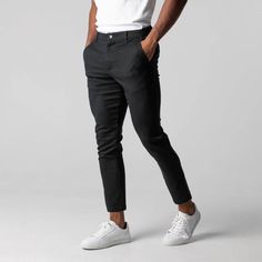 ROEL - ELEGANCKIE SPODNIE ACTIVE STRETCH Chinos Men, Casual Pants Style, Sweatpants Style, Slim Chinos, Men Pants, Stretchy Pants, Business Formal