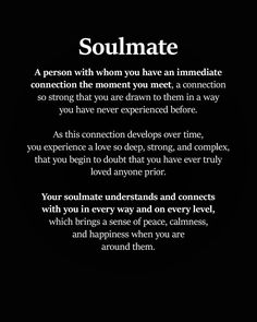 the poem soulmate is written in black and white