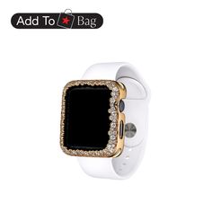 in stock White Rectangular Watch Accessories For Gifts, Rectangular White Watch Accessories For Gift, Rectangular White Watch Accessories As Gift, Luxury White Rectangular Watch Bands, Champagne Bubbles, Apple Watch Case, Watch Case, Fine Silver, Apple Watch