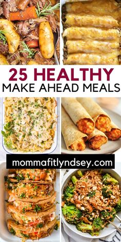 25 healthy meal ideas to make ahead meals