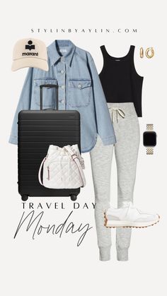 Sharing seven styled looks to get you through your next vacation. @stylinbyaylin Comfortable Travel Outfit, Athleisure Outfits, Clothes Style, Vacation Style, Weekend Outfit, Airport Outfit