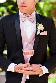 tuxedo for blush pink wedding - Google Search Blush Pink Wedding Dress, Rose Corsage, Wedding Dresses Blush, Rose Gold Dress, Blush Pink Dresses, Light Pink Dress, Garden Rose