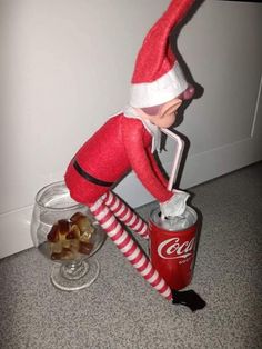 Elf Ideas Creative, Elf On The Shelf Advent Calendar, Elf Advent Calendar Ideas, Elf On The Shelf Ideas 3 Elfs, 3 Elf On The Shelf Ideas, Elf On The Shelf Ideas Teenagers, Elfie Ideas Christmas Elf, Elf On The Shelf For Teens, Easy Elf On The Shelf Ideas