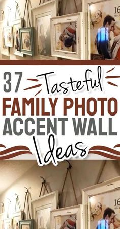 the family photo accent wall ideas are great for any room in your home or office