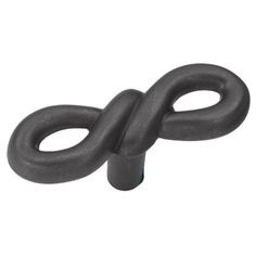 an image of a black object that looks like a snake's tail on a white background