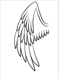 the outline of an angel's wings