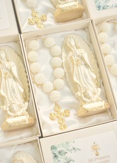 Cajas de bendición • Recordatorios primera comunión. Baptism Centerpieces, First Communion Dress, Baptism Party, Baptism Invitations, Confirmation Gifts, God Parents, First Holy Communion