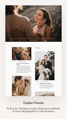 the wedding wordpress theme is clean and modern