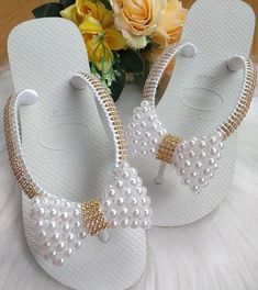 Girl Spa Party, Bling Sandals, Hawaiian Pattern, Beaded Shoes, Embellished Shoes