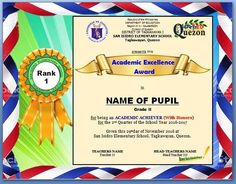 an award certificate is shown for students