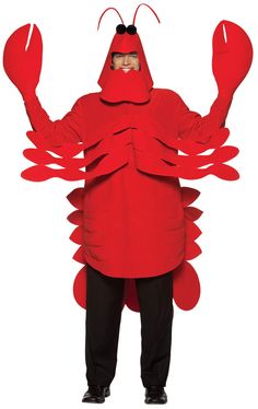 Lobster Costume Lobster Fancy Dress, Sea Creature Costume, Lobster Costume, Funny Adult Costumes, Bug Costume, Animal Costumes, Funny Costumes, Adult Halloween Costumes, Fancy Dresses Party