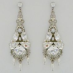 Laura Jayne Chandelier Wedding, Flamboyant Gamine, Wedding Earrings Chandelier, Teardrop Bridal Earrings, Pearl Chandelier Earrings, Ladies Jewellery, 2013 Wedding, Chandelier Crystals, Bridal Earrings Chandelier