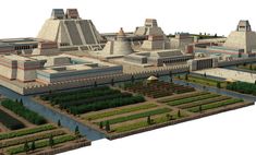 Minecraft Aztec Temple, Aztec Pyramids Art, Aztec Temple Concept Art, Aztec Buildings, Aztec Temple Art, Azteca Stadium, Mayan Architecture, People's Liberation Army, Tropical Africa