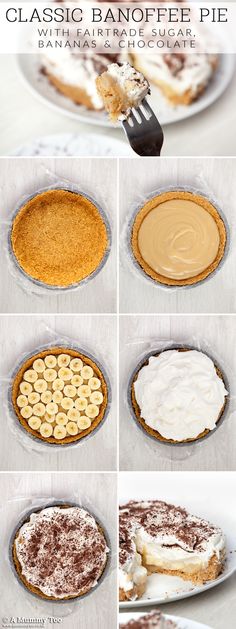 there are many different pies on the table