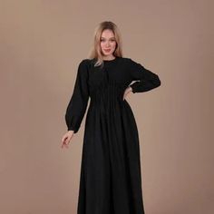 Long Sleeve Fit and Flare Maxi Dress Flowy Ankle Length - Etsy Maxi Dress Modest, Maxi Dress Flowy, Back Lace Dress, Flare Maxi Dress, Dress Modest, Modest Dress, Dress Flowy, Ankle Length Dress, Flowy Maxi Dress