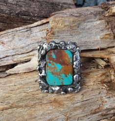 This Ring Can be made larger 😍 WANTED all over the Universe. Turquoise is recognized Sought After by early KINGS, MOVERS, and SHAKERS! Turquoise is said to be a vessel Imbued with energies associated with Heaven! All My Turquoise is Carefully chosen from around the World. I love the Raw Authentic look and feel of the stone...so I do not over polish the Turquoise! True Bohemian Style...an Original work of Art that you can treasure for a lifetime! Each of My Creations are One of A Kind and are Ha Unique Turquoise Ring With Concho For Gift, Gift Turquoise Ring With Concho, Artisan Turquoise Ring With Large Stone Collectible, Artisan Turquoise Ring With Large Stone, Artisan Turquoise Ring With Patina, Bohemian Hand Forged Turquoise Ring, Handmade Rustic Silver Turquoise Ring, Collectible Bohemian Turquoise Ring, Handmade Western Turquoise Ring Collectible