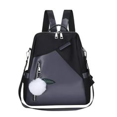 Ladies Fashion Pendant Casual Backpack Retro Style Solid Color Waterproof Large Capacity Backpack Features: The bag is in workmanship. The elegant design can show your beautiful temperament. More humanized design for you. It is very suitable for Wedding , party, ball, daily casual wearing, travel, office occasion. Great present for your friend,your family or yourself. Great present for your friend,your family or yourself. There is a little smell from the new bag normally, it'll be dispersed through air.There may be slight creases in transportation,but don't worry ,it returns back to normal after using for a while,and does not affect the appearance and use, please assured to . Product Description: Gender: Women/Men Material:Oxford cloth Style type: Shoulder Bag,Backpack Closed way:zipper St One Shoulder Backpack, Leather Backpack Purse, Student Bag, Vintage Shoulder Bag, Travel Storage Bag, Outdoor Bag, Shoulder Backpack, Classic Backpack, Backpack Bag