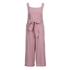 FREE SHIPPING bodysuit Women Summer Casual Shoulder-Strap Sashes Bow Lace-up Sweet Nine's Jumpsuit Playsuit fashion JKP2005 Spring Jumpsuits And Rompers With Tie Straps, Chic Jumpsuits And Rompers With Suspenders For Work, Chic Overalls With Suspenders For Spring, Chic Jumpsuit With Suspenders For Work, Chic Workwear Jumpsuits And Rompers With Suspenders, Chic Spring Pantsuit With Tie Waist, Summer Pantsuit With Pockets, Summer Solid Color Pantsuit With Pockets, Strapless Jumpsuit With Pockets For Spring