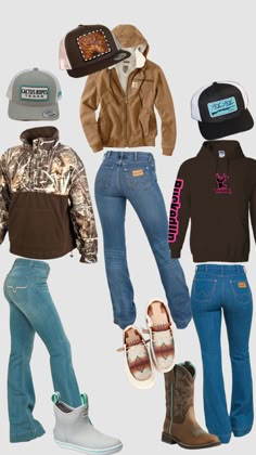 Bootbarn Employee Outfits, Country School Outfits First Day, 4wheeler Riding Outfit, Country Outfits Without Jeans, Cutoff Tshirt Outfit, Squirts Outfits, Dog Show Outfits Women, Country Outfit Inspiration, Country Outfit Layout