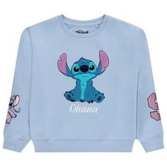 Dress your little one in enchanting Disney style with our Lilo & Stitch Girls Hi-Low Sweatshirt featuring a jumbo graphic print, chenille patches, and embroidery. Let your child proudly represent their favorite Disney character with this adorable Stitch pullover, offering a fun and stylish fashion statement. Crafted from super soft material, this sweatshirt ensures a comfortable fit that your little one will love, while its easy-care design allows for hassle-free machine washing and drying. Offi Lilo And Stitch Hoodie, Chenille Patches, Stitch Hoodie, Stitch Patch, Girls Sweatshirt, Chenille Patch, Stitch Fit, Stitch Clothes, Embroidery Stitch